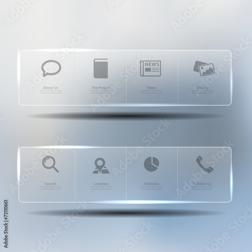 Web design Menu template
