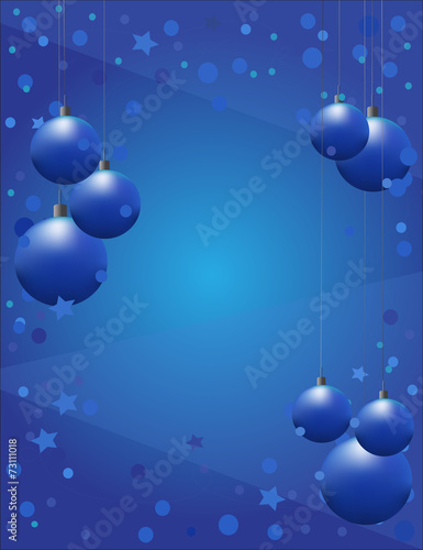 vector bakcground "New Year" in blue tones