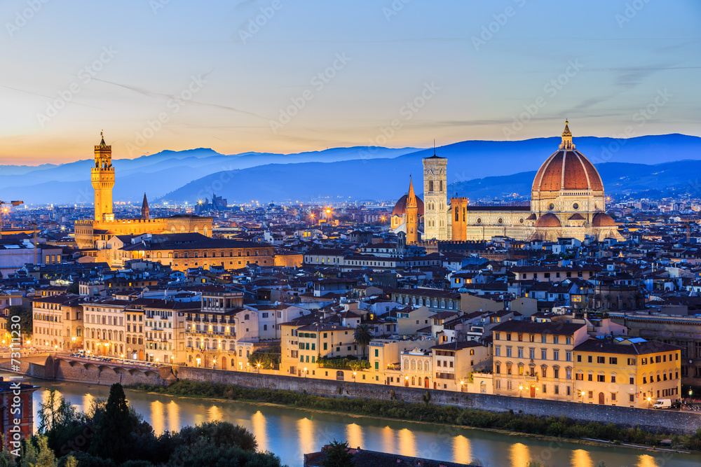The Cathedral and the Brunelleschi Dome of Florence.