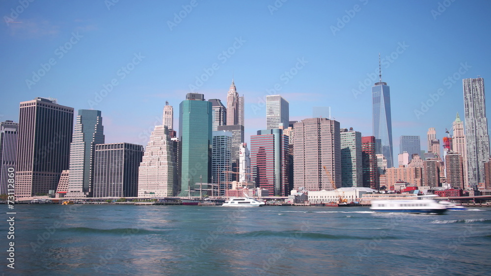 manhattan water traffic 4k time lapse from new york city manhattan water traffic 4k time lapse from new york city