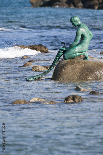 Fotografie Statue du pêcheur à Sestri Levante - Italie