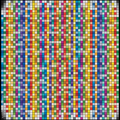 Vector background is of colorful squares.