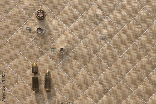 Photos hit shot 9mm in Kevlar bulletproof vest