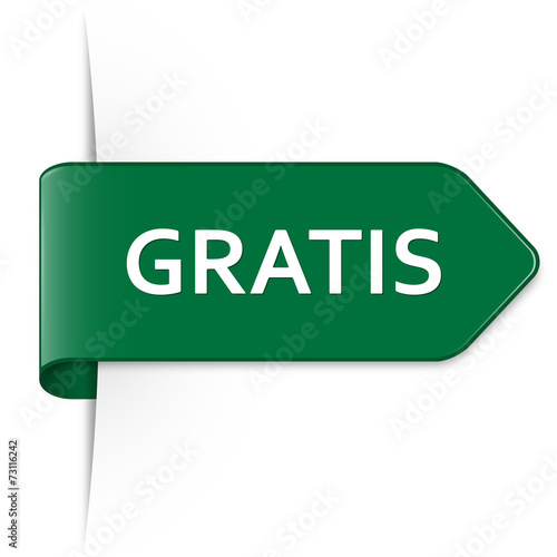 Langer grüner Sticker Pfeil – GRATIS