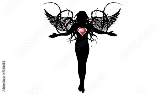 Angel with wings