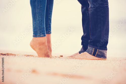 Romantic Couple on the Beach
