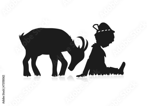 Junge und Ziege