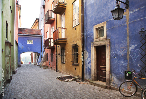 Narrow streets of Old Town, Warsaw