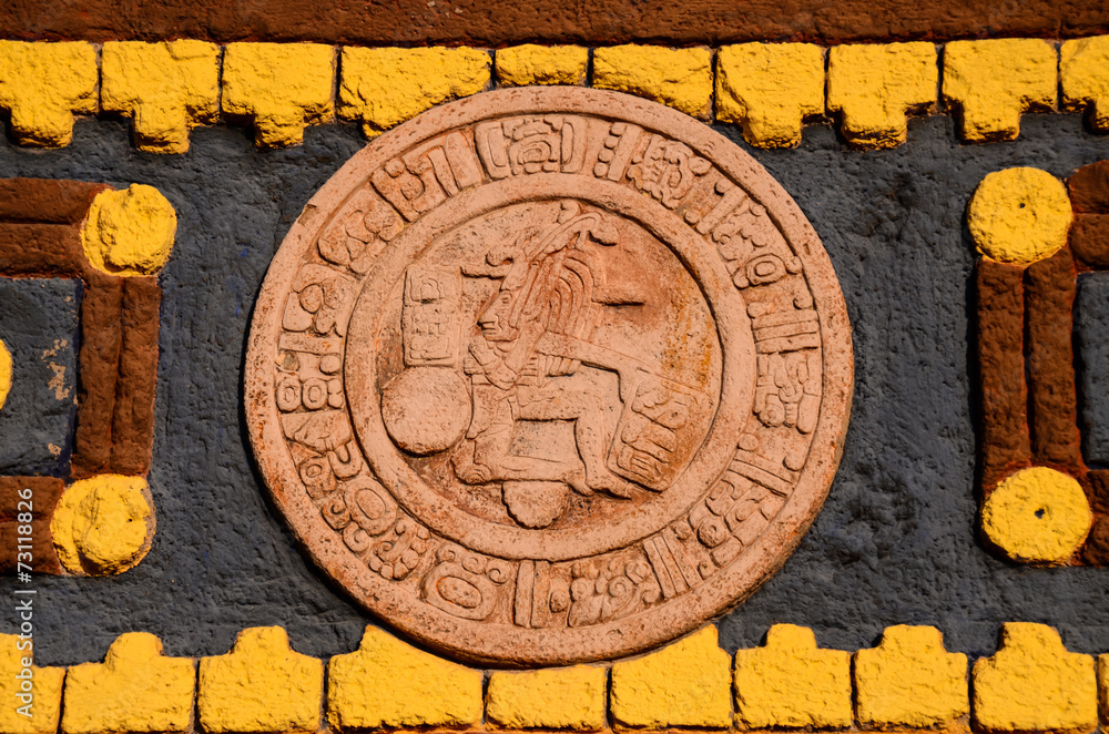 Fototapeta premium Typical Mayan Calendar