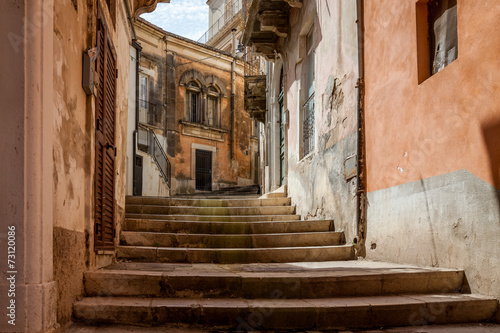 Stairs Through Alley in Sicilian City of Modica © christophe