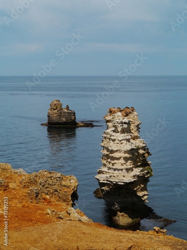 Coast with outstanding ocean views and geological features photo