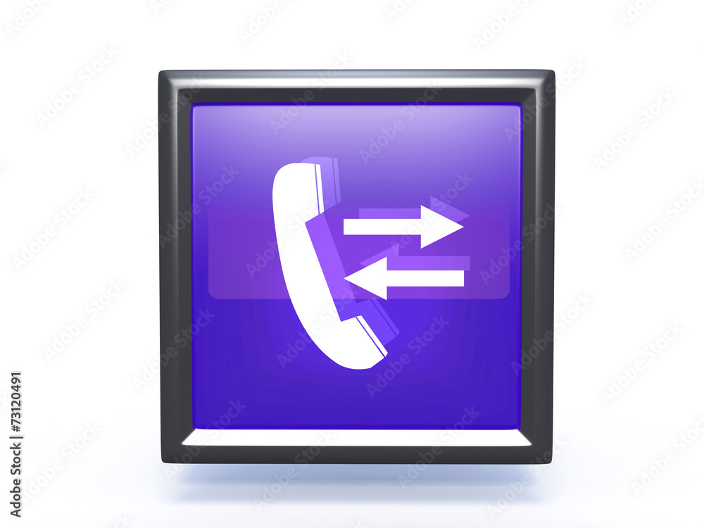 calls square icon on white background calls square icon on white background