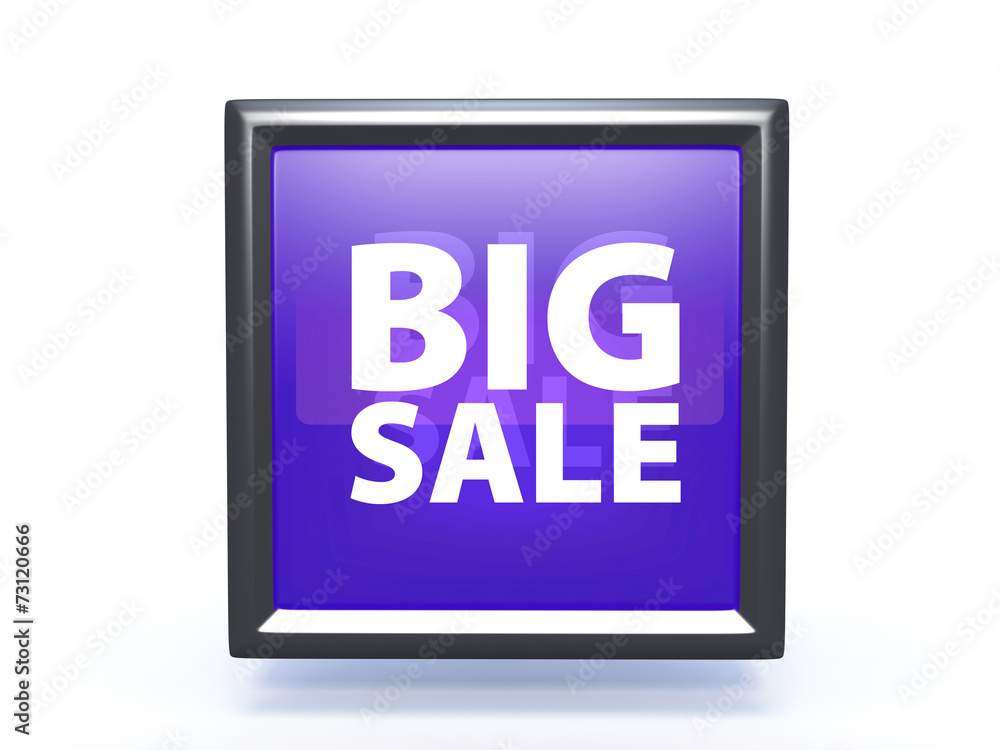Big sale square icon on white background Big sale square icon on white background