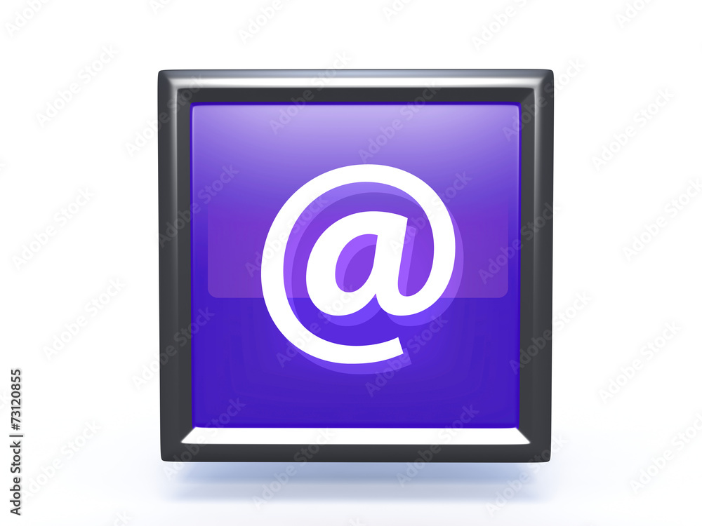 Email pointer icon on white background Email pointer icon on white background