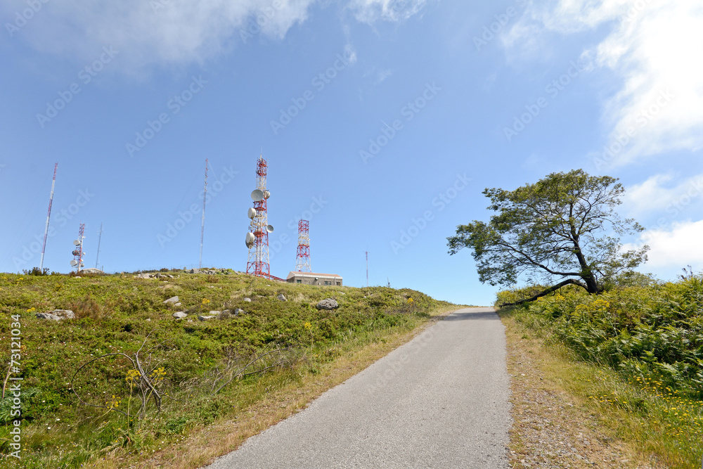 Fóia summit, the highest mountain of Algarve, Portugal