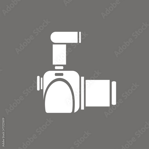 Icono cámara réflex perfil FO