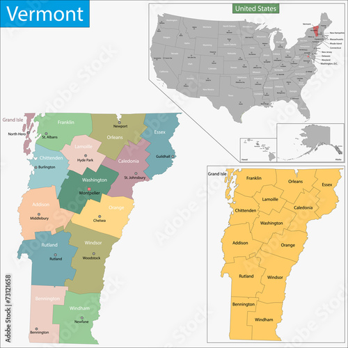 Vermont map