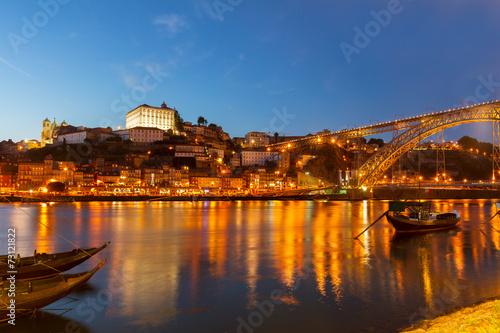 Night scene of Porto  Portugal