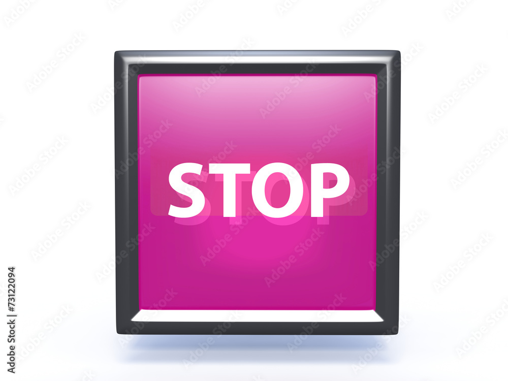 stop pointer icon on white background stop pointer icon on white background