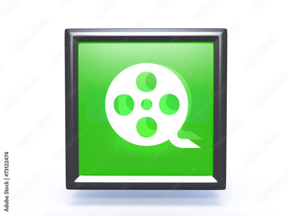 film square icon on white background film square icon on white background