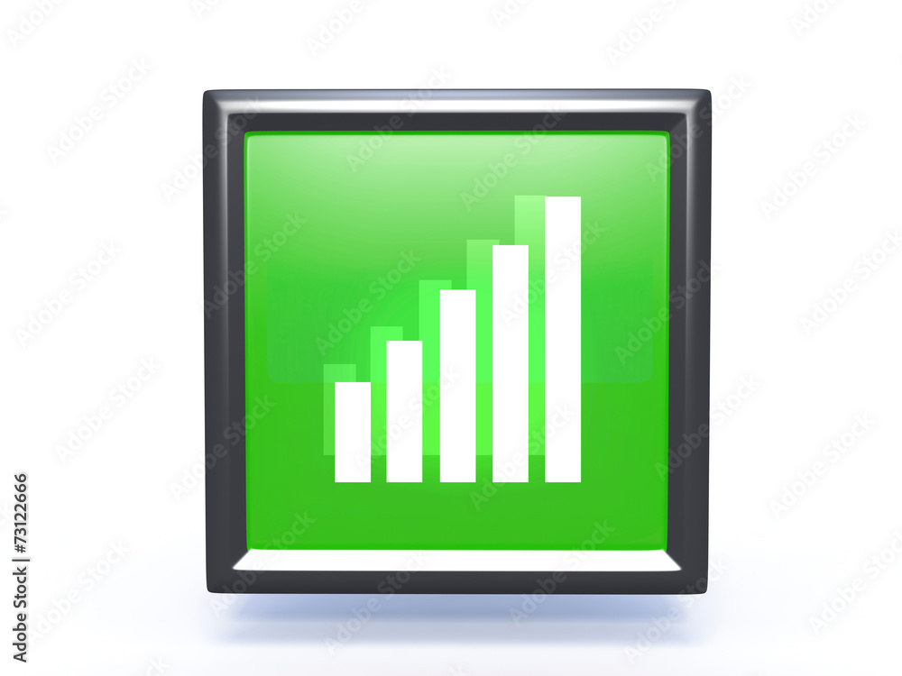 signal square icon on white background signal square icon on white background