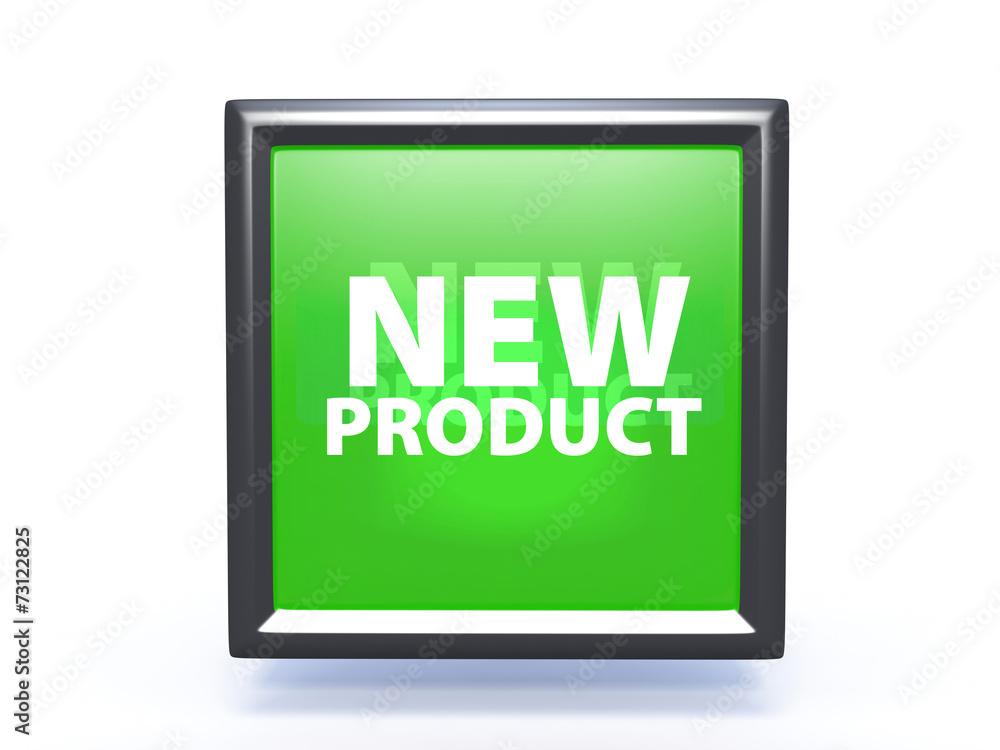 new product square icon on white background new product square icon on white background