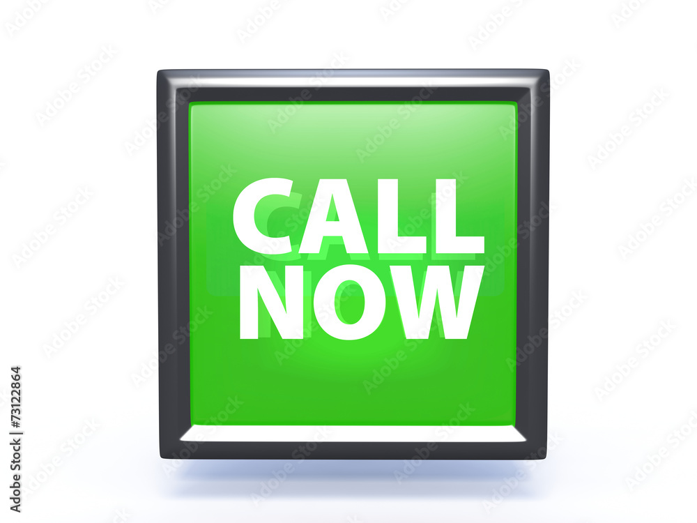 call now square icon on white background call now square icon on white background