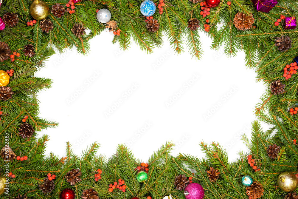 Christmas background. Eve framework - obrazy, fototapety, plakaty 