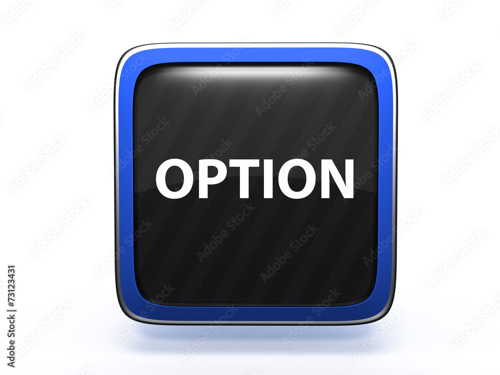 option square icon on white background option square icon on white background