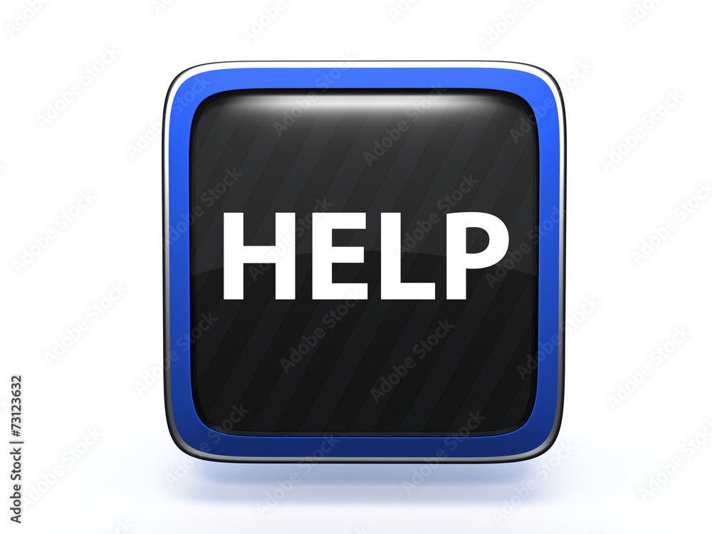 help square icon on white background help square icon on white background