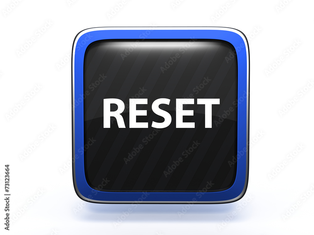 reset square icon on white background reset square icon on white background