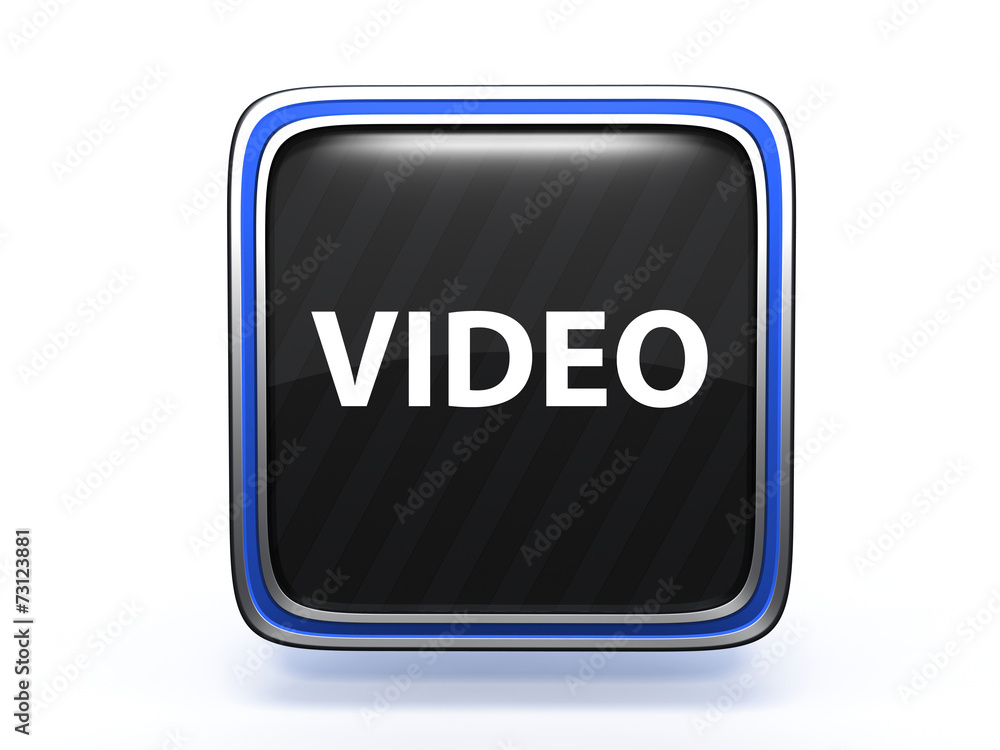 video square icon on white background video square icon on white background