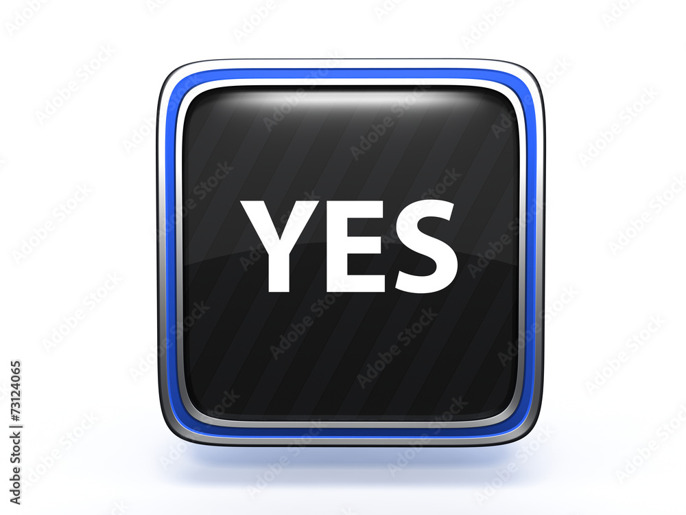 yes square icon on white background