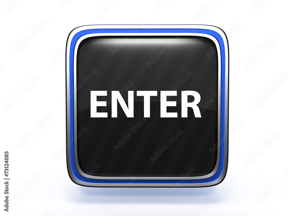 enter square icon on white background enter square icon on white background