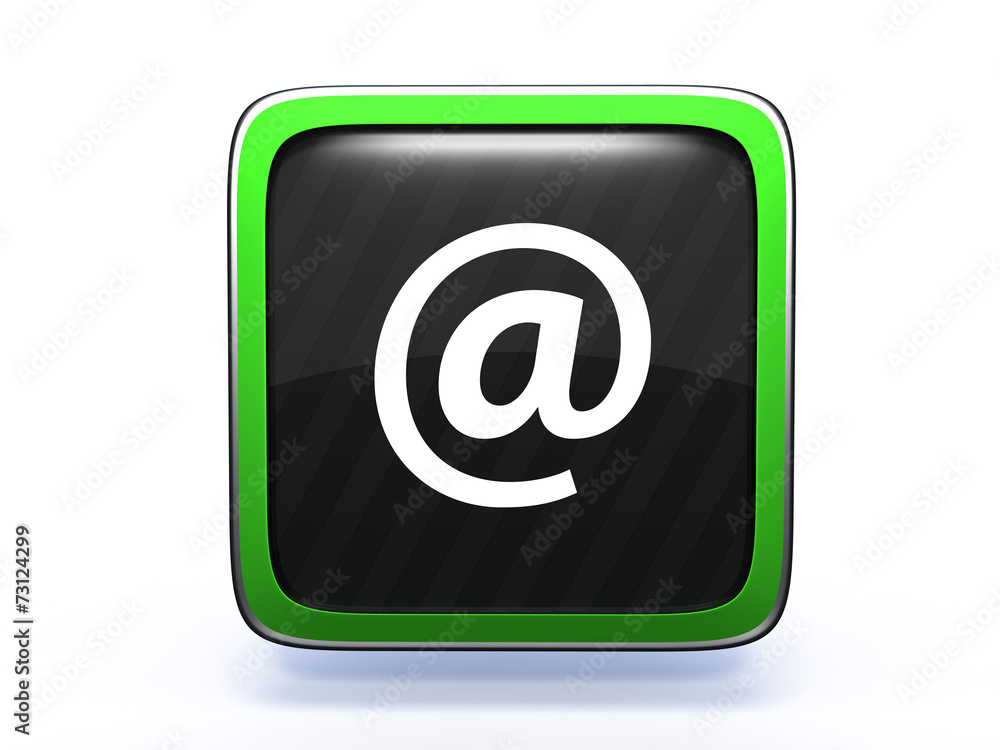 Email square icon on white background Email square icon on white background