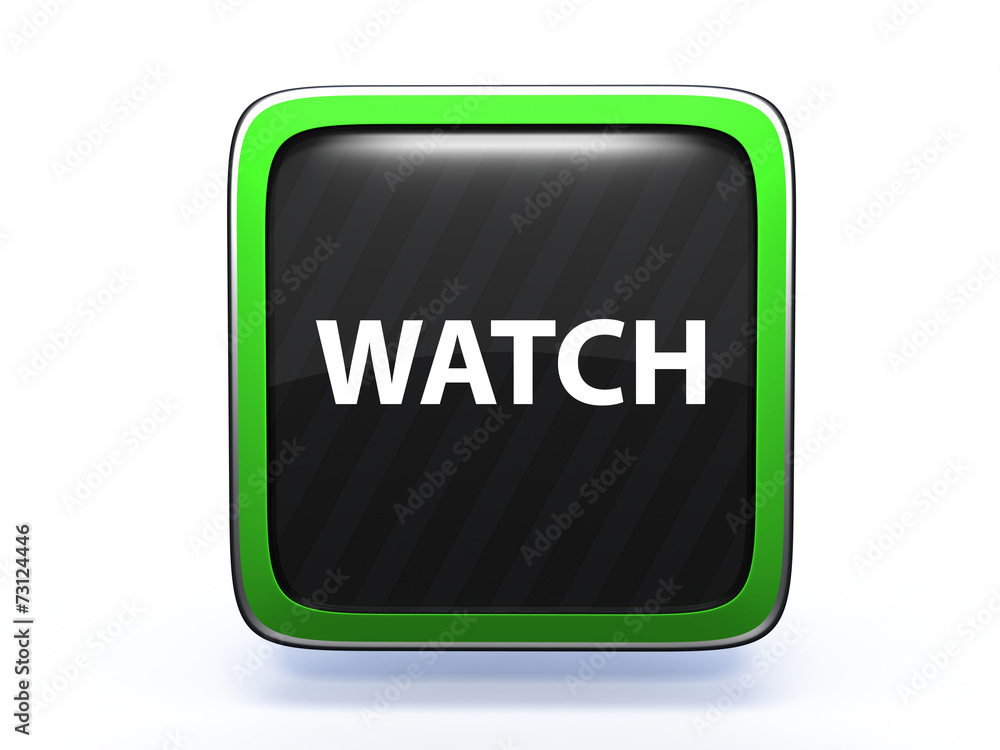 watch square icon on white background watch square icon on white background