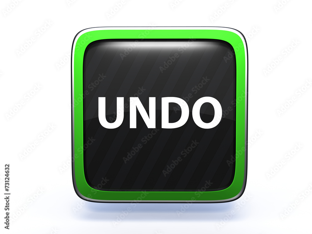 undo square icon on white background undo square icon on white background