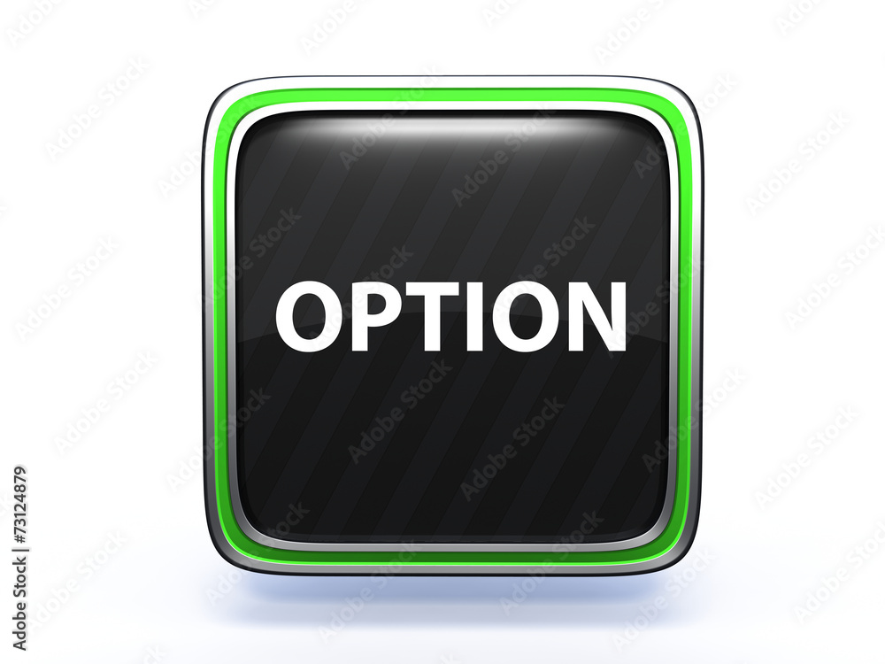 option square icon on white background option square icon on white background