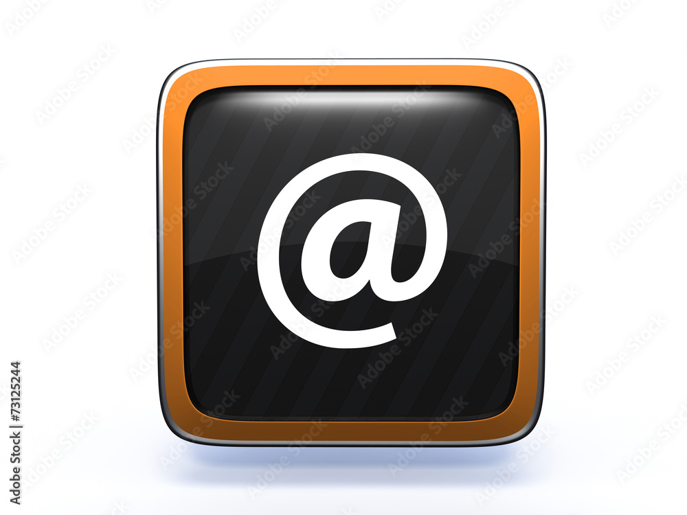 Email square icon on white background Email square icon on white background