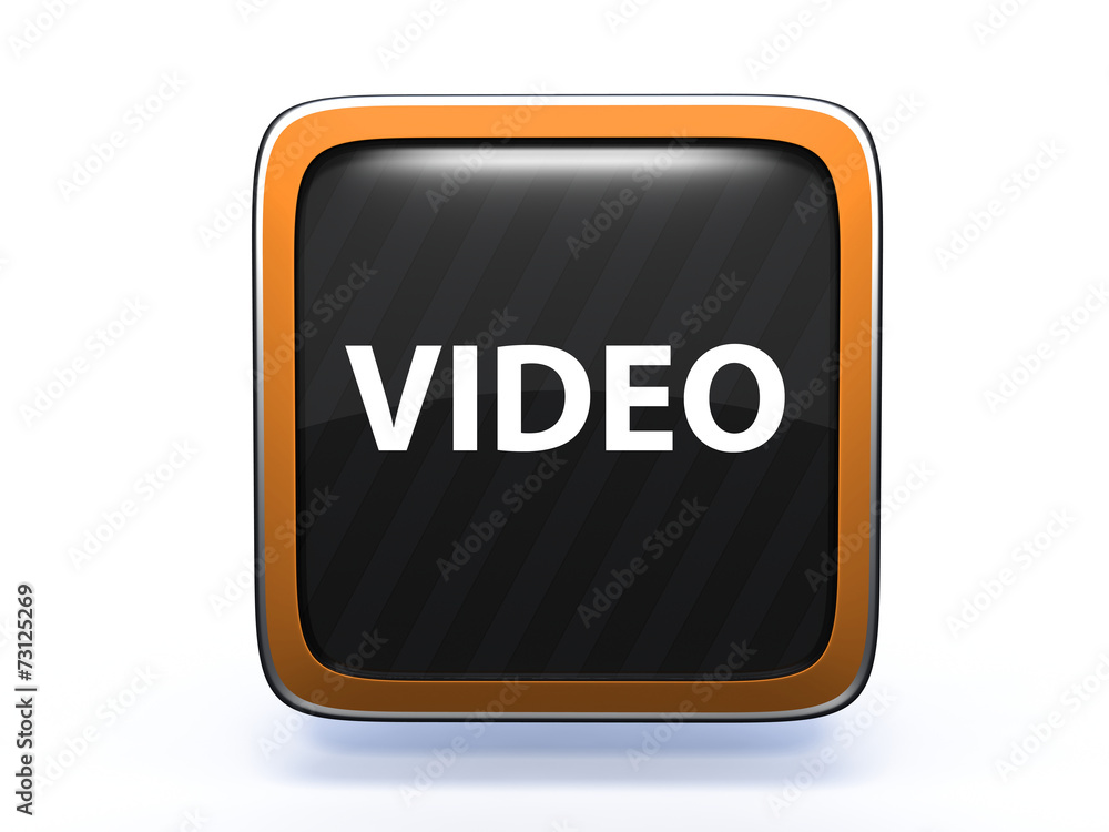 video square icon on white background video square icon on white background
