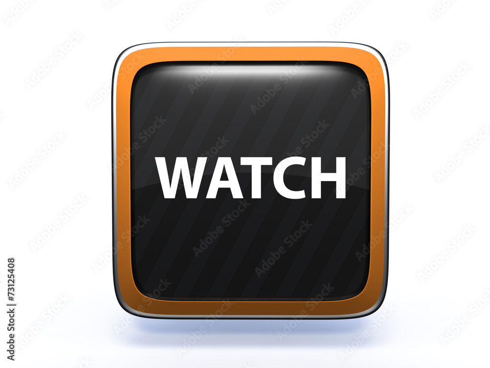 watch square icon on white background watch square icon on white background