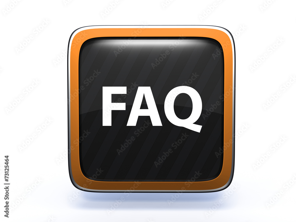 faq square icon on white background faq square icon on white background