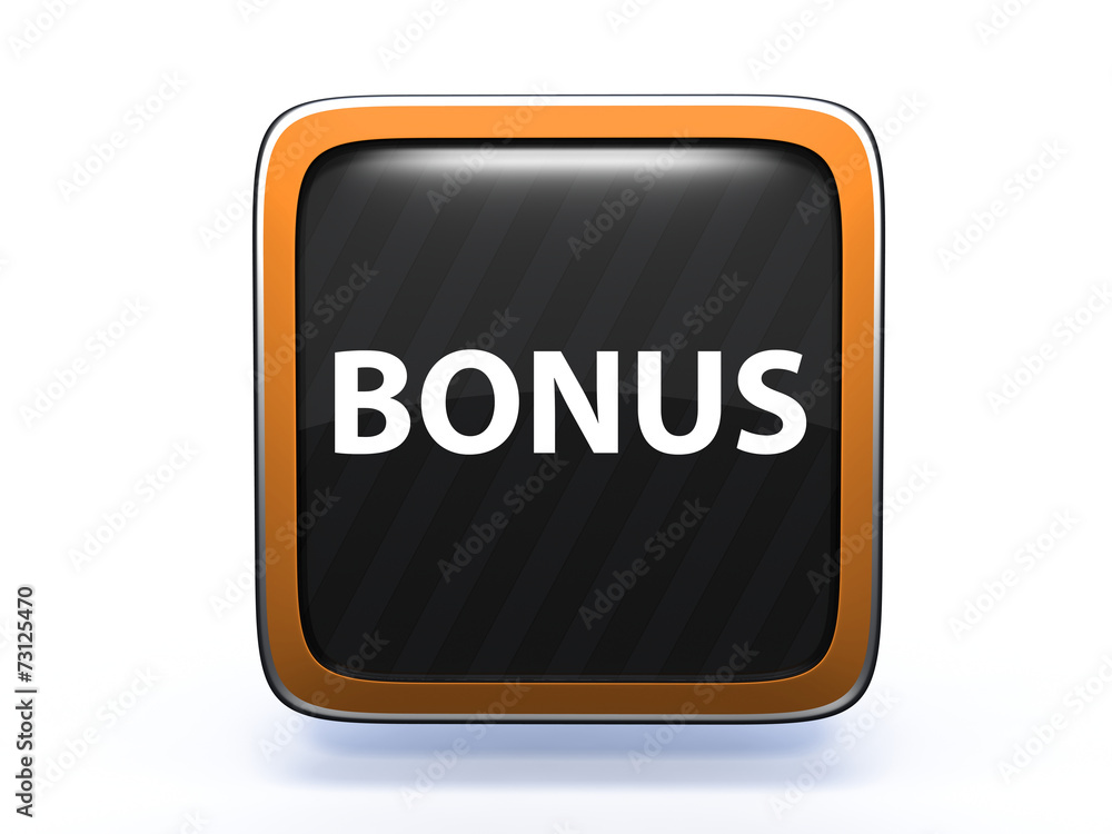 bonus square icon on white background bonus square icon on white background