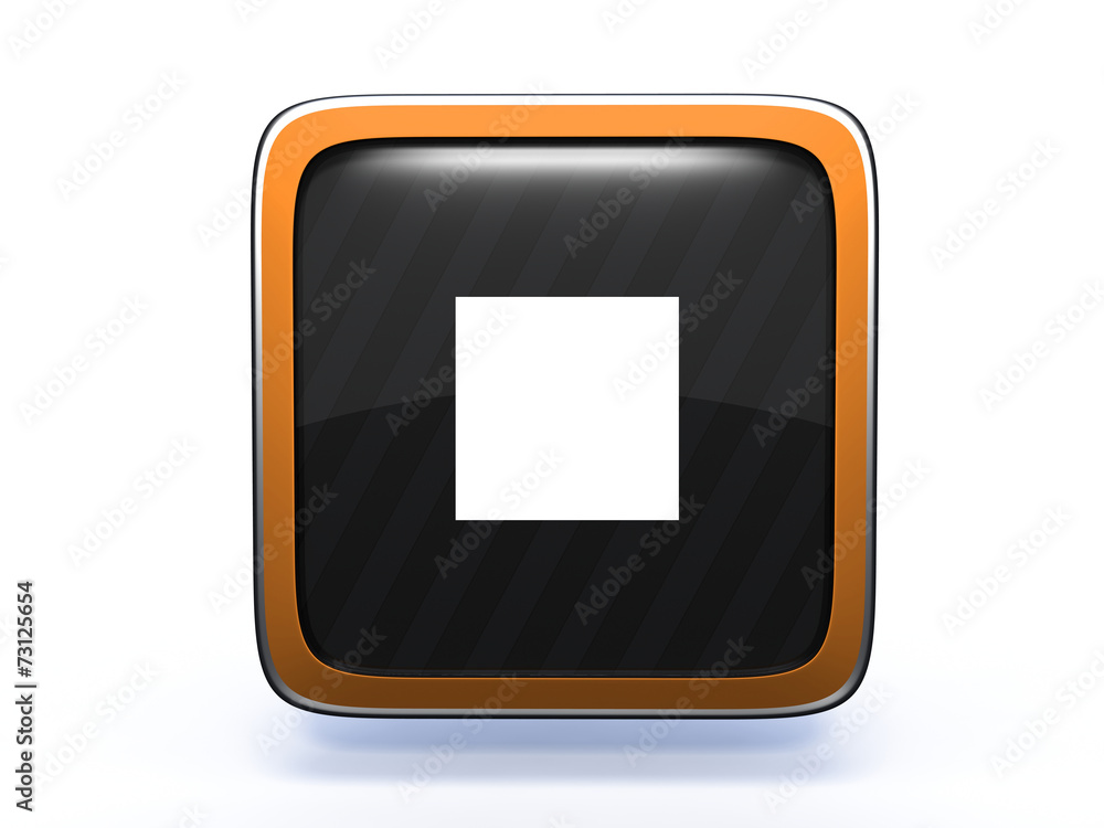 stop square icon on white background stop square icon on white background