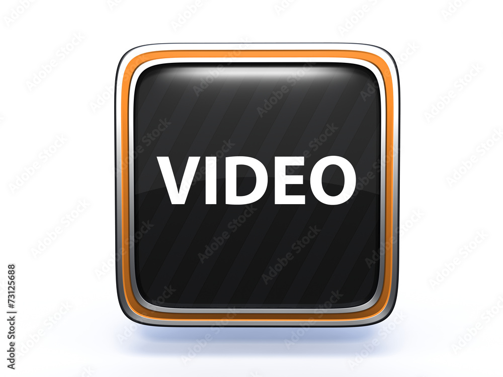 video square icon on white background video square icon on white background