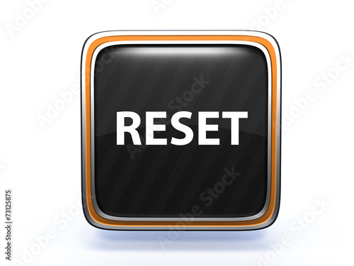 Obraz na płótnie reset square icon on white background