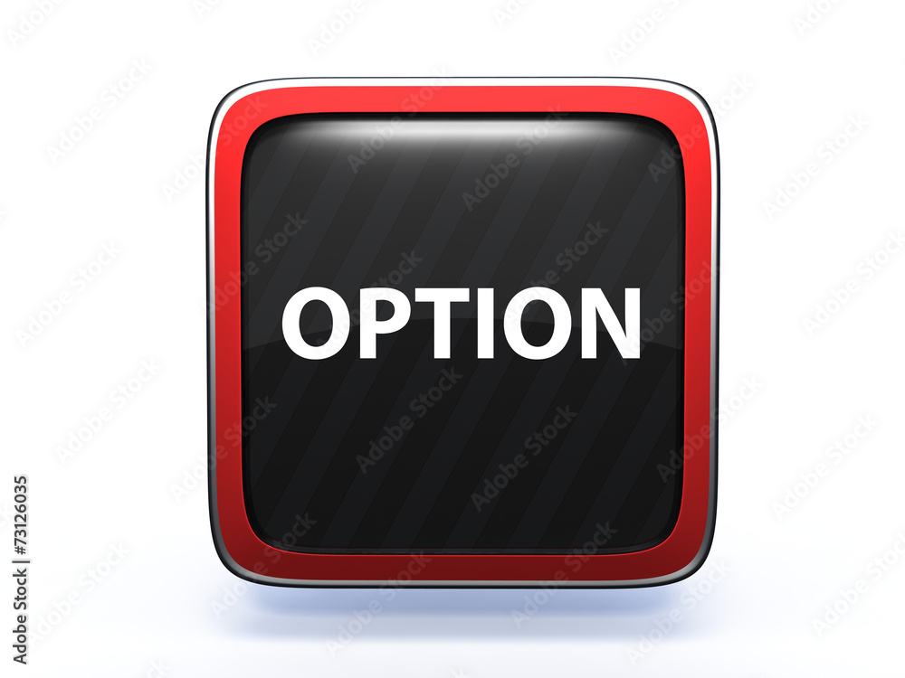 option square icon on white background option square icon on white background