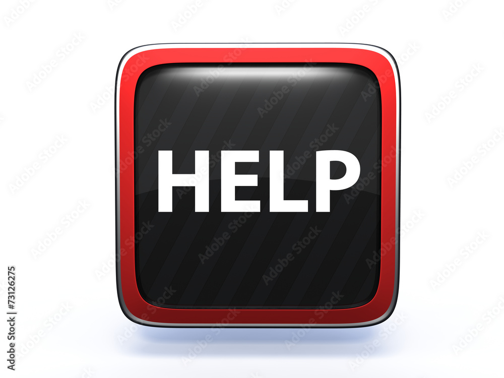 help square icon on white background help square icon on white background
