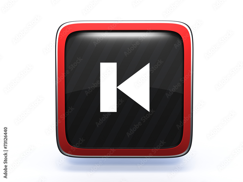 prev square icon on white background prev square icon on white background