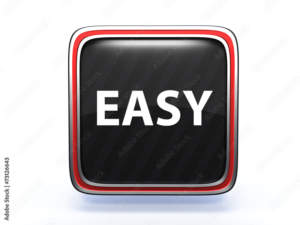 easy square icon on white background easy square icon on white background